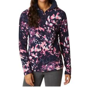 COLUMBIA Women's Glacial  1/2 Zip Patterned Print Casual Fleece  Pullover Size M
